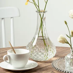 Einzigartiges Design Hochzeit Tisch dekoration Blumenvase Klarglas für Home Decorative Tabletop Vase Transparent CLASSIC