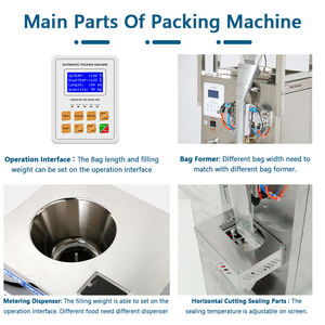 Macchina Automatica Multifunzione per Confezionamento Verticale di Bustine, Riempimento e Sigillatura per Polveri, Spezie, Zucchero, Tè e Granuli - Product Image 5