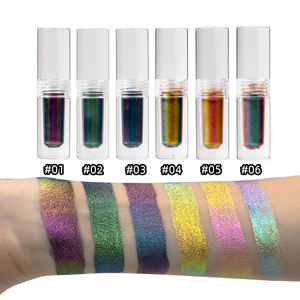 Cosméticos Camaleón Duochrome Sombra de ojos metálica OEM Líquido Sombra de ojos multicolor - Product Image 1