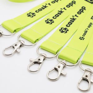 Lanière promotionnelle personnalisée en polyester avec impression par transfert thermique pour événements technologiques, conférences et cadeaux - Product Image 2