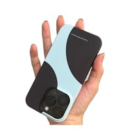 Coque rigide pour iPhone 14/13/12/11/XR, en polycarbonate, antichoc, design givré, style Ins