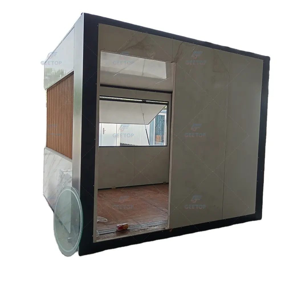 Fast assembled container retail shop mobile ice cream container shop modern fast food containers low cost mobile food kiosk