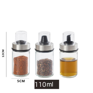 Set di 12 pezzi di spezie <span class=keywords><strong>villaggio</strong></span> di bottiglia di vetro per la cucina - Product Image 3