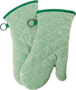 Printed Cotton Oven Gloves Heat Resistant Non-Slip Durable Eco-Friendly Dishwasher Safe Kitchen Use - Product Image 1