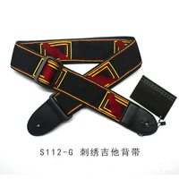 Sangle de guitare en Jacquard, sangle brodée, vente directe