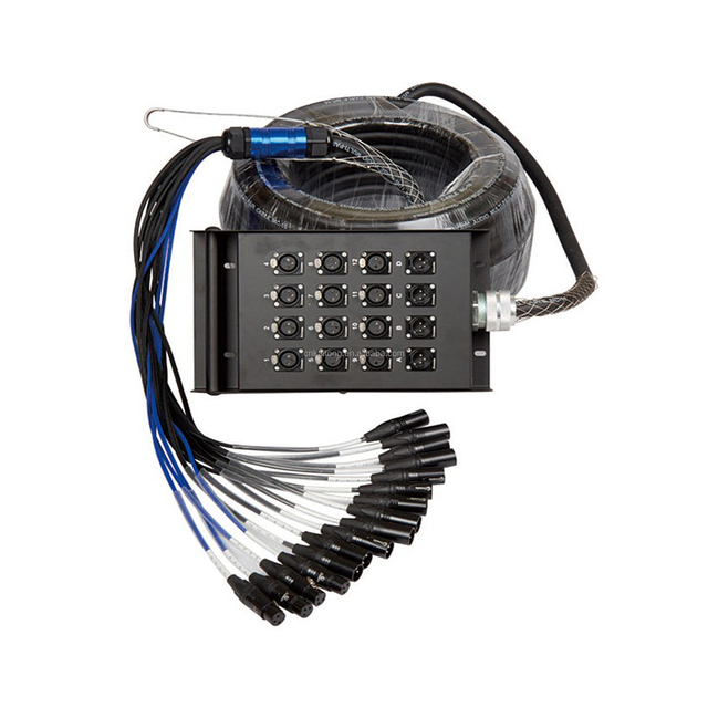 Manufacturer Audio Video OEM Professional 8/12/16/20/24/32/40 Channel Multicore XLR Audio Snake Cable with Stage Box