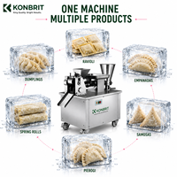 Machine automatique à empanadas, machine à faire des dumplings commerciale pour la production d'empanadas, samosas, raviolis et pierogi