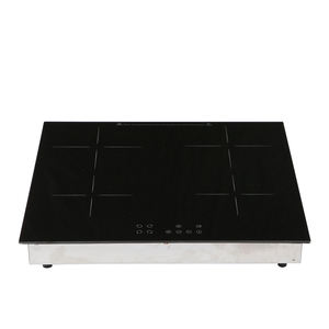 Индукционная плита с 2 конфорками, встраиваемая, для бытового использования, с сенсорным управлением, керамическая поверхность, нержавеющая сталь, производство Китай - Product Image 1