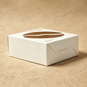 Boîte d'emballage en papier blanc pour café, vente en gros d'usine, <span class=keywords><strong>avec</strong></span> fenêtre pour grains <span class=keywords><strong>de</strong></span> café, impression personnalisée pour sachets <span class=keywords><strong>de</strong></span> café filtre, écologique - Product Image 3