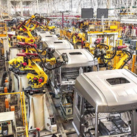 Système de robot articulé haute capacité ER50B 2100, station de travail robotique industrielle à 6 axes pour la manutention et la palettisation des matériaux