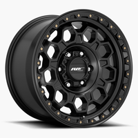 Jantes tout-terrain Roc Custom Simulated Beadlock 5x114.3 Concave 4x4, jantes tout-terrain 17 pouces pour Toyota RAV4 TRD