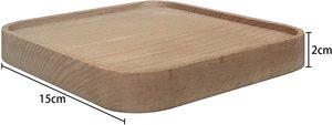Estante de Pared Redondo de Madera, Estantes Colgantes de Madera, Decoración de Pared, Juego de 2 - Product Image 4