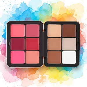 Palette de maquillage 12 couleurs ultra pigmentée : surligneur, contouring, blush <span class=keywords><strong>crème</strong></span> longue tenue au fini naturel, tout-en-un - Product Image 6