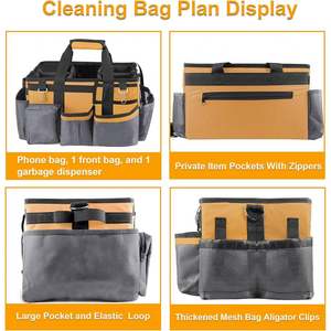 Extra Large Organizer Tote Cleaning <b>Caddy</b> Bag Custom Oxford Multifunctional <b>Tools</b> Bag for Housekeeping Electrician - Product Image 3