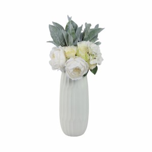Vaso cilindrico in ceramica per soggiorno, decorazione per la casa, centrotavola, decorazione da tavolo - Product Image 2