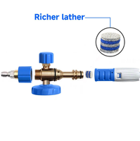 Lance à mousse de neige avec filtre en maille à 5 couches pour canon à mousse, en acier inoxydable