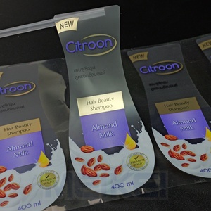 Vinyl không thấm nước dầu gội nhãn Sticker Matte trong suốt lá vàng Logo letterpress in ấn nhãn cuộn cho dầu gội đầu - Product Image 1