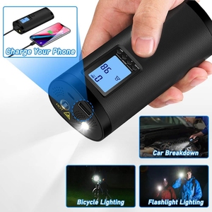 <span class=keywords><strong>Pompe</strong></span> à air électrique sans fil portable multifonctionnelle alimentée par batterie Newo pour voiture et vélo - Product Image 5