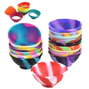 Mini bols à pincer en silicone multicolores bols à collation résistants à la chaleur bols de préparation et de service, incassables, flexibles, 1.75 oz - Product Image 6