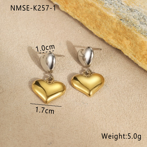 Orecchini pendenti estivi freschi eleganti stile <span class=keywords><strong>marino</strong></span> gioielli in acciaio inossidabile con stella marina borchie di diamanti placcate in oro - Product Image 4