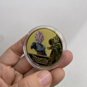 Juego de Monedas Conmemorativas de <span class=keywords><strong>Dragon</strong></span> <span class=keywords><strong>Ball</strong></span> Z, Bañadas en Oro, Diseño Exclusivo, Monedas Coleccionables de Anime en Venta - Product Image 6