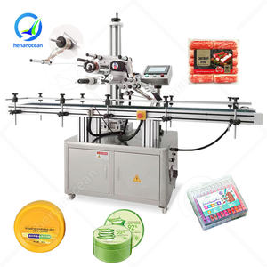 Machine d'application d'étiquettes autocollantes pour conteneurs plats en carton de bois automatique OCEAN pour sachets de thé - Product Image 1