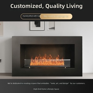Caminetto <span class=keywords><strong>a</strong></span> <span class=keywords><strong>bioetanolo</strong></span> <span class=keywords><strong>a</strong></span> fiamma reale, stile europeo, riscaldatore da incasso, alimentato <span class=keywords><strong>a</strong></span> <span class=keywords><strong>bioetanolo</strong></span>, <span class=keywords><strong>a</strong></span> risparmio energetico, unità <span class=keywords><strong>a</strong></span> parete, simulazione 4D - Product Image 2