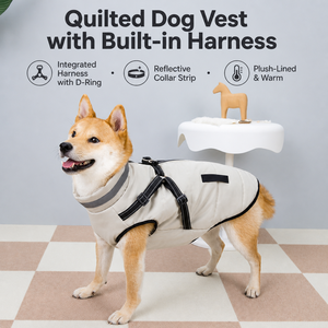 Manteau d'hiver pour chien de grande taille avec trou pour harnais, imperméable, doublé de polaire, pour Golden Retriever, <span class=keywords><strong>Shiba</strong></span> <span class=keywords><strong>Inu</strong></span>, promenade en plein air - Product Image 1
