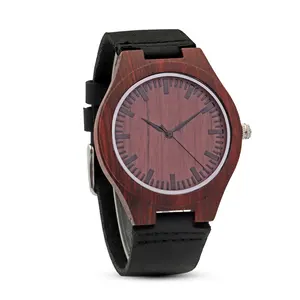 Hout Horloge Oem Voorraad Goedkope Groothandel Quartz Fashion Glas Custom Merk Horloges