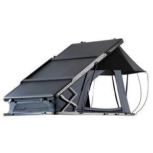 Alüminyum kabuk çatı üst kamp çadırı araba su geçirmez 4x4 Offroad araba çatı kamp alüminyum direkleri merdiven pamuk 2-Person - Product Image 1