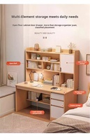 Bureau d'ordinateur modulaire extensible multifonctionnel simple et moderne, hauteur réglable, taille personnalisée, bureau en bois pour la maison