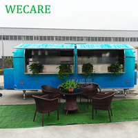 WECARE-Remorque Alimentaire Multifonction en Acier Inoxydable, Entièrement Équipée, Mobile Snack Food Truck avec Cuisine Complète