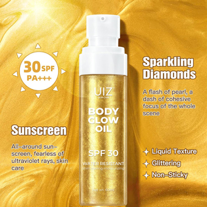 <span class=keywords><strong>Huile</strong></span> Corporelle Éclatante au Coco Personnalisée en Usine <span class=keywords><strong>SPF</strong></span> <span class=keywords><strong>30</strong></span> Éclaircissante Hydratante avec Paillettes Distribuées Uniformément Format Échantillon - Product Image 4