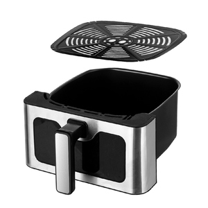 Freidora de Aire de Acero Inoxidable de 8L, con Pantalla Táctil, Volteo Automático, para Uso en Exteriores, Ahorro de Energía, Diseño Moderno - Product Image 6
