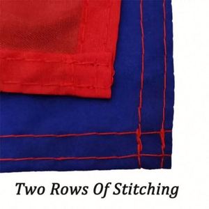 ธงฟิลิปปินส์สีแดง ขาว น้ำเงิน ขนาด 90x150 ซม. ผลิตจากโพลีเอสเตอร์ สำหรับใช้งานกลางแจ้ง พร้อมห่วงทองเหลือง รับทำโลโก้ พกพาสะดวก - Product Image 2