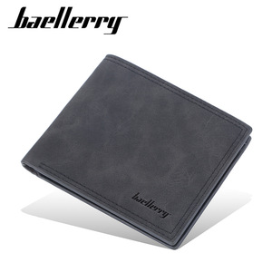 กระเป๋าสตางค์แบบสั้นสำหรับผู้ชายแบรนด์ Baellerry บางเฉียบ มีช่องใส่บัตรหลายช่อง แฟชั่นสีพื้น ใช้ได้ทุกวัน - Product Image 5