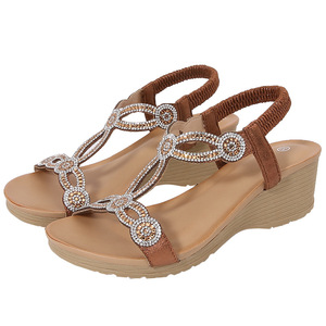 Dropshipping Luxury Beige Sandal EVA Sole Casual Summer Ugss Mesh Lining Textile Upper Designer style summer sandals - Product Image 1