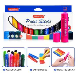 Crayons de peinture lavables pour enfants, couleurs vives et brillantes, séchage rapide, sans dégâts, cadeaux d'artisanat, crayons de couleur pour artistes, <span class=keywords><strong>Cryon</strong></span> - Product Image 5