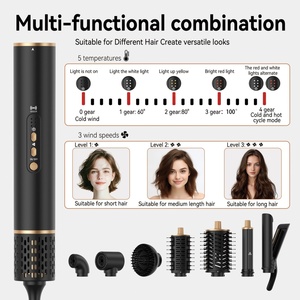 Sèche-cheveux professionnel 1200/1400W avec moteur DC 3 vitesses 110 000 tr/min, diffuseur et buse pour boucler et lisser les cheveux - Product Image 5