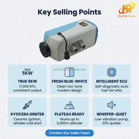 Chauffage de stationnement diesel OkyRie AS50-6 5KW 12V/24V, approvisionnement direct usine pour camions, camping-cars, yachts, bus, fourgons