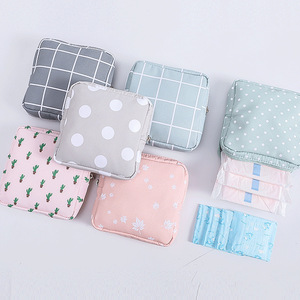 Sac de rangement de serviettes hygiéniques pour jeunes filles Sac de serviette hygiénique portable Sac mensuel Pochette de tri diverse - Product Image 1