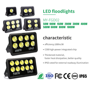 Reflectores LED para Exteriores de 200W 300W 400W 500W 600W 800W 1000W, 220V, Alto Lumen 100lm/<span class=keywords><strong>W</strong></span>, IP66 Impermeables, COB - Product Image 1
