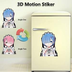 Calcomanías de movimiento 3D impermeables de dibujos animados, pegatinas de ataque a Titan Cat, decoración de <span class=keywords><strong>Manga</strong></span> impermeable para ordenador portátil y habitación - Product Image 6