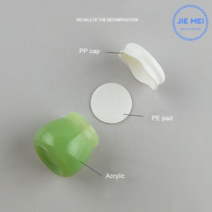 Meishenjie MEI — pot de crème en plastique 10g, mignon, vide, coloré, Logo personnalisé, maquillage, visage, lèvres, vente en gros - Product Image 3