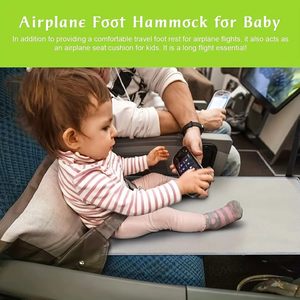 Portable Childrens Travel Airplane Seat Extender 79x44cm Nylon Sponge Toddler Footrest For 2-4 Years - Product Image 2
