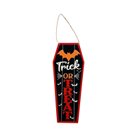 Plaque murale suspendue en bois pour Halloween, motif squelette, araignée, chauve-souris, sorcières Hocus Pocus, pour porte ou intérieur, ornement de fête