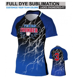 เสื้อซอฟต์บอลผ้าเจอร์ซีย์สำหรับเล่นซอฟต์บอลผ้าเจอร์ซีย์แบบสั่งทำพร้อมโลโก้ทีม - Product Image 6