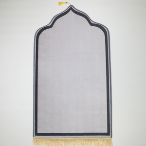 Jiuhua pour cadeau tapis de sol en flanelle épaisse transfrontalière salon tapis de prière-Polyester matériel couleur unie moderne Simple - Product Image 1