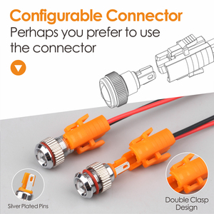 LANBOO 8mm kısa su geçirmez IP68 Metal gösterge ışığı 5-24V 220V yüksek parlaklık kablolu Terminal Pilot lamba kırmızı yeşil LED - Product Image 5