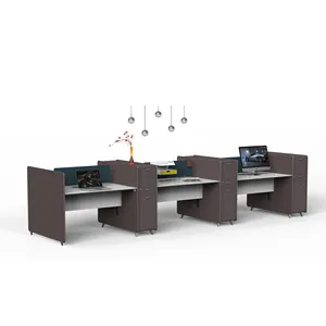 Fashion Office Furniture Staff Working Furniture Open Office Table Desk 6 Set Staff Workstations Office Table